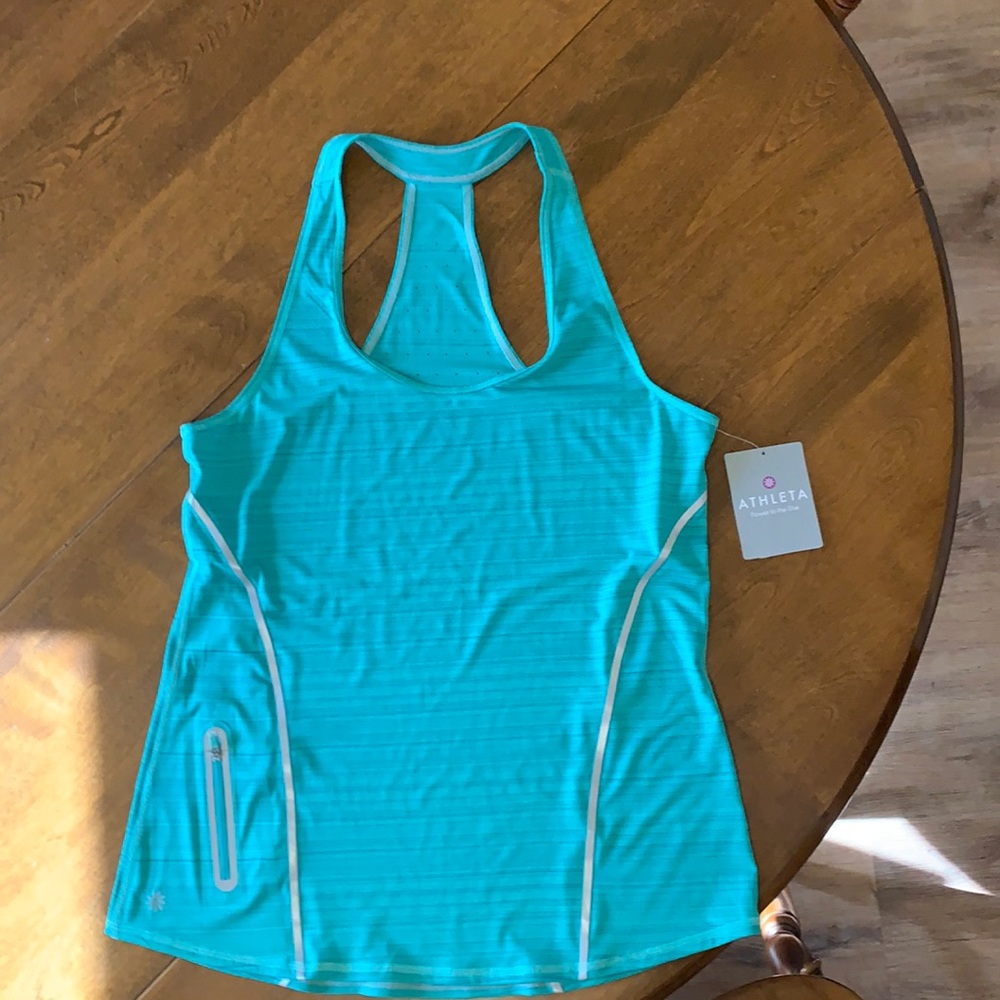 New Athleta Turquoise Zinger Tank with tags!